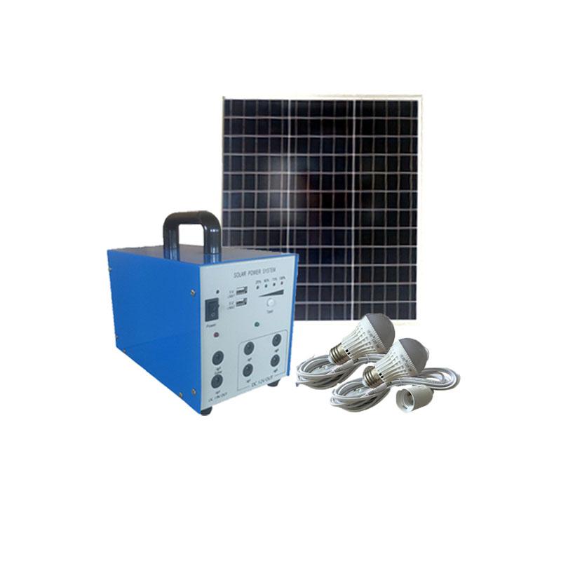 40W Sistem DC Sistem Solar Generator Sistem Solar Mudah Alih Kecil